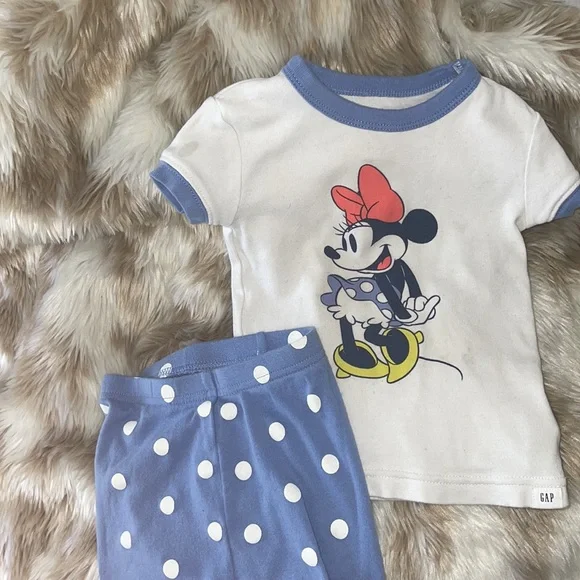 2for$20❤️Disney Minnie baby 👧🏻 Gap PJs - Picture 7 of 12